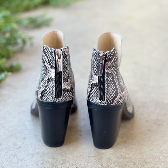 Vince Camuto Gigietta Pink Snakeskin Booties - Picture 4 of 5